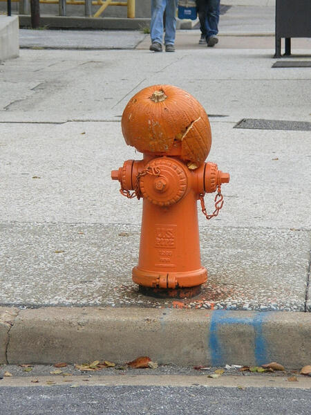 pumpkin head hydrant 