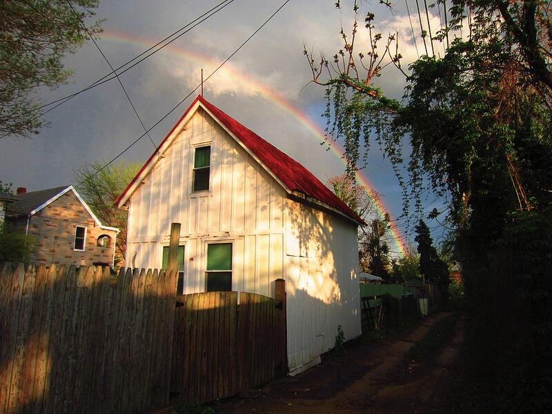 rainbow over Hampden