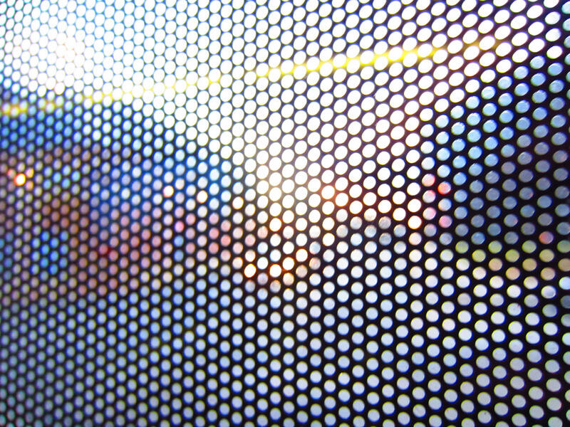 Light Rail window dot landscape