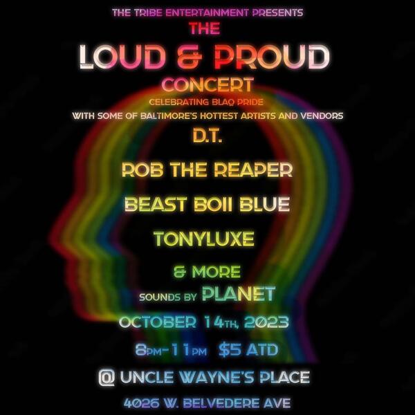 The Loud & Proud Concert Flyer