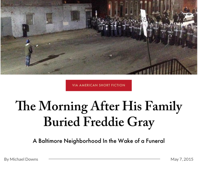 The Morning After His Family Buried Freddie Gray