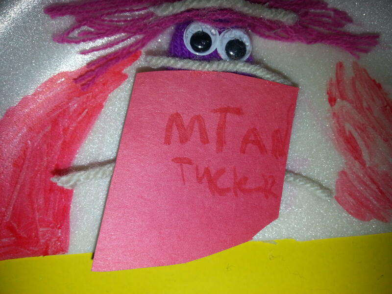 My finger puppet is protesting.