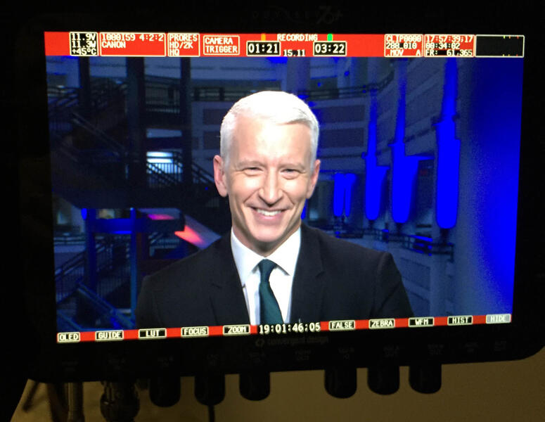 Anderson Cooper live shot