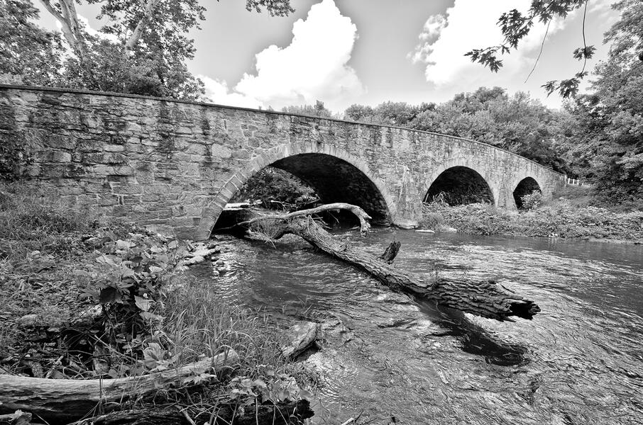 Claggett's Mill Bridge - 1840