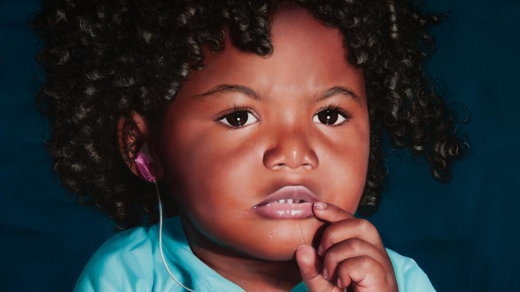 Boy with a Tangled Earphone - detail