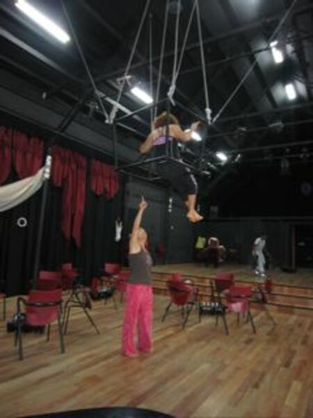 Rehearsals with the new invented apparatus for Vacio