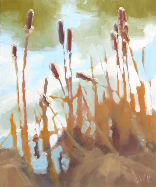 Copper Reeds and Reflections