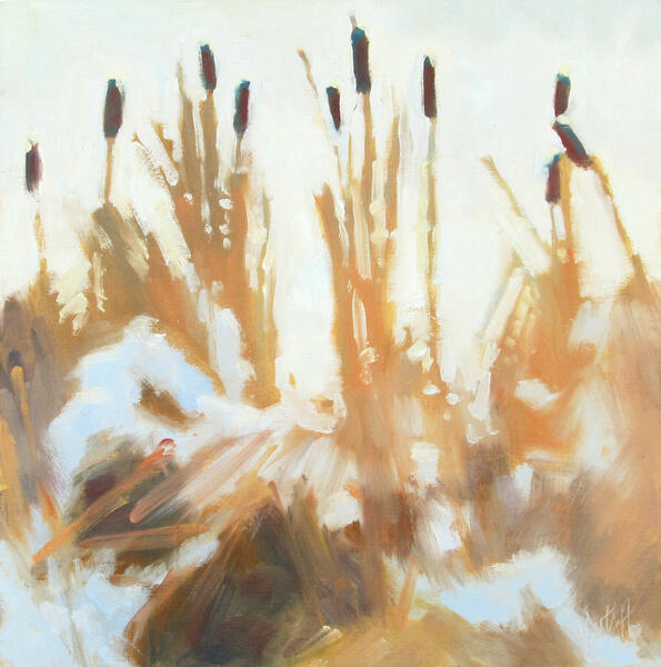 Snowy Reeds