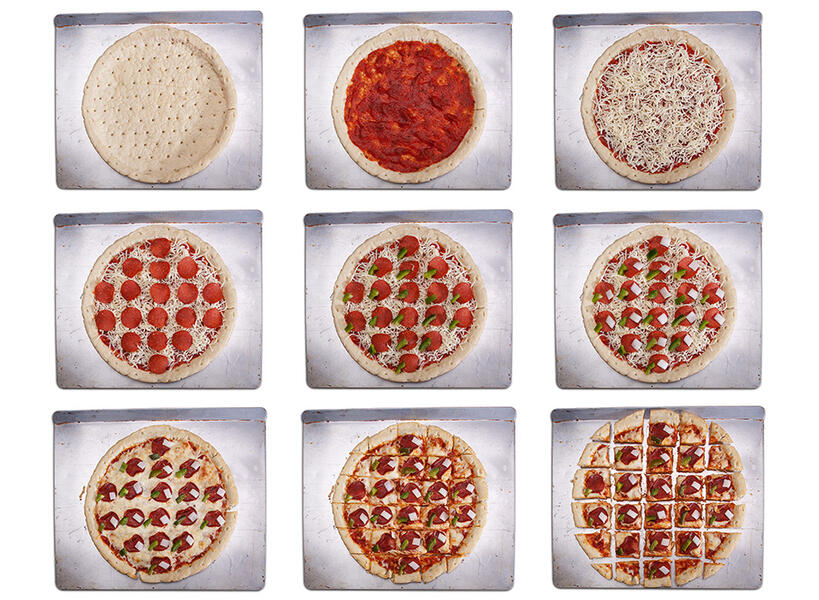 Process of making an efficient pizza device