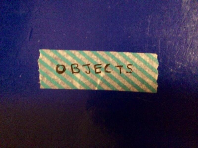cover of OBJECTS notebook