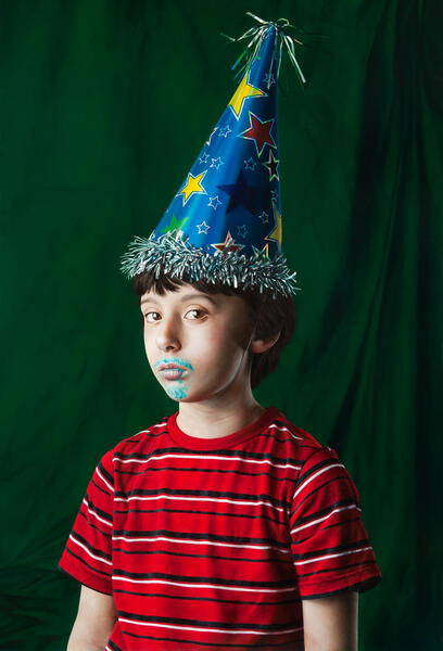 Youth in a Party Hat
