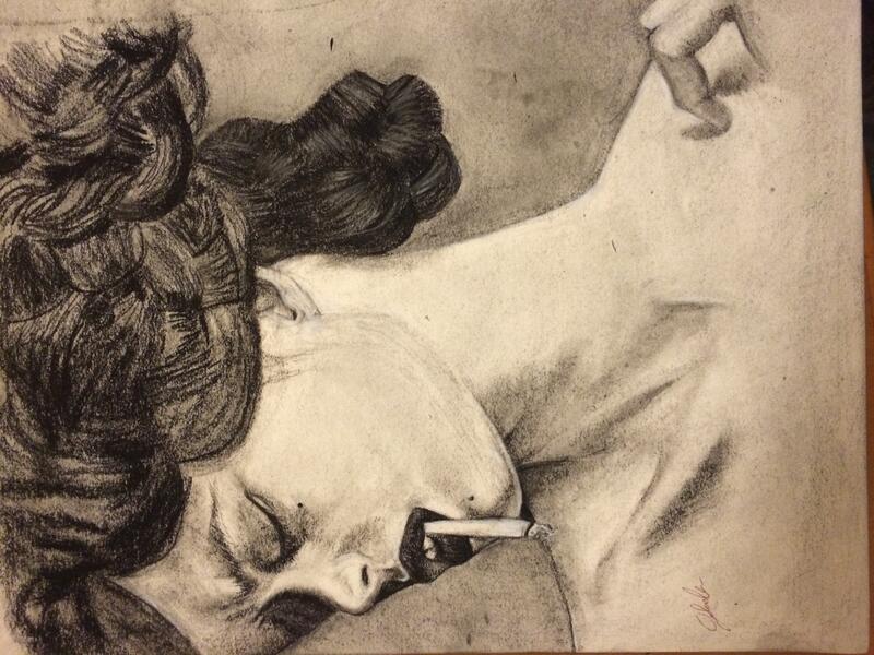 Charcoal, untitled, by Jessica Sadler