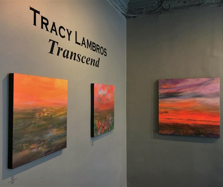 Transcend Solo Exhibition Gallery Blue Door (Front Room Pic)