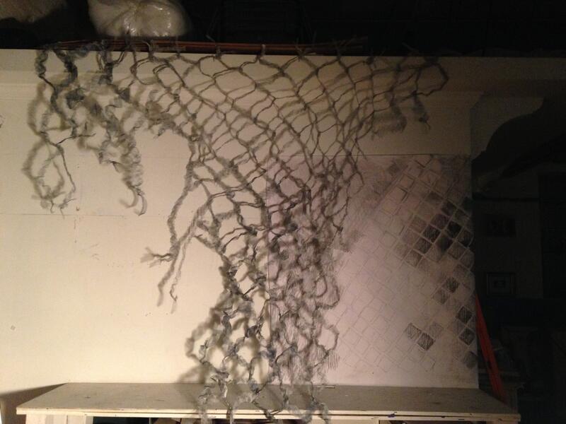 Night light drawing and weaving 