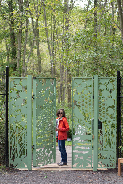 Nature Walk Gate with Ellen
