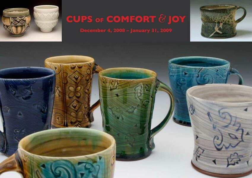 Cups of Comfort & Joy, postcard invitation