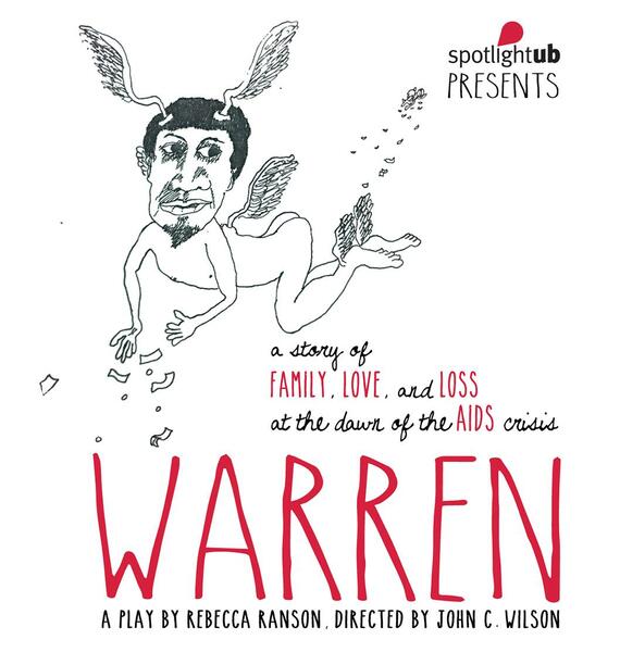 Poster for Warren featuring drawing by Warren Johnston