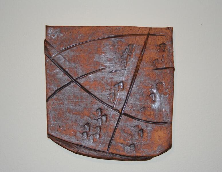 Detail of individual ceramic tile